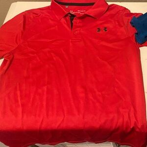 Under Armour Bright Red Kids Polo